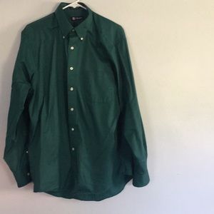16/16.5 & 34/35 dark green dress shirt